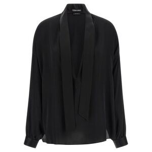 Tom Ford Women's Lavallière Neck Blouse